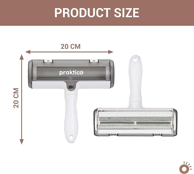 Pet Hair Lint Remover Brush, Reusable Lint Roller for Pet Hair,Self Clean Dog Cat Fur Removal Brush, from Carpet, Furniture, Rugs, Laundry, Bedding, Sofa-White