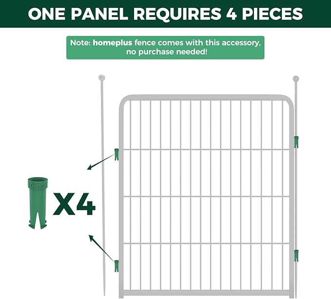 FXW Dog Playpen Accessories - Muffler Tubes, Compatible Rollick/Instant Dog Playpen (Replacement for HomePlus/Dog Gate) (32PCS, Green) │ Patented