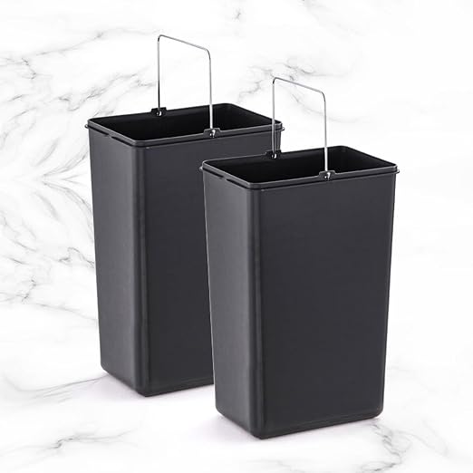 Commercial Waste Receptacle Embedded Trash Bin, Stainless Steel Tilt Out Trash Cabinet Hidden Trash Can, Wall-mounted Waste Bin Recycling Cabinet, Bathroom Waste Container Kitchen Trash Can Cabinet
