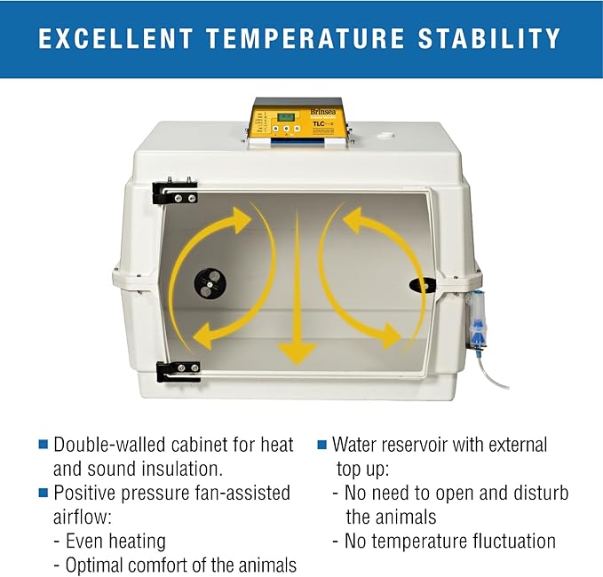 Brinsea TLC-50 Advance Series II Large Bird Brooder Pet Incubator with Nebulizer and Digital Display, ICU Incubator for Adult Birds, Newborn Puppies, Kittens, and Other Small Animals