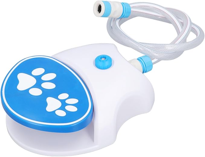 Dog Sprinkler, Dog Water Fountain For Large Dogs Outdoor Dog Water Fountain Step On Foot Activated Dog Water Dispenser Automatic Dog Water Sprinkler with Hose