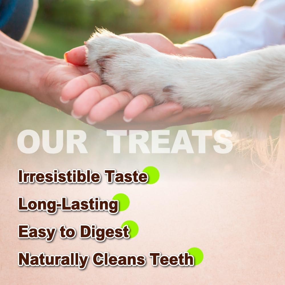 AFreschi Turkey Tendons for Dogs, USA-Sourced, Healthy Dog Treats, Rawhide-Free Puppy Chews, Long Lasting, All Natural, Hypoallergenic Dog Treats for Small Breeds, 8 oz Pack Ring (S)