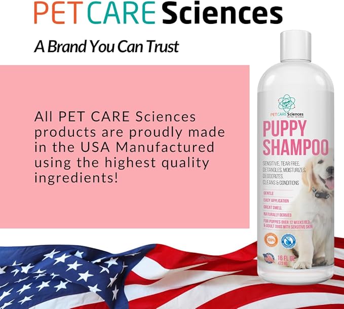 PET CARE Sciences 1 Gallon Tearless Puppy Shampoo and Conditioner - Groomers Choice - Made in The USA