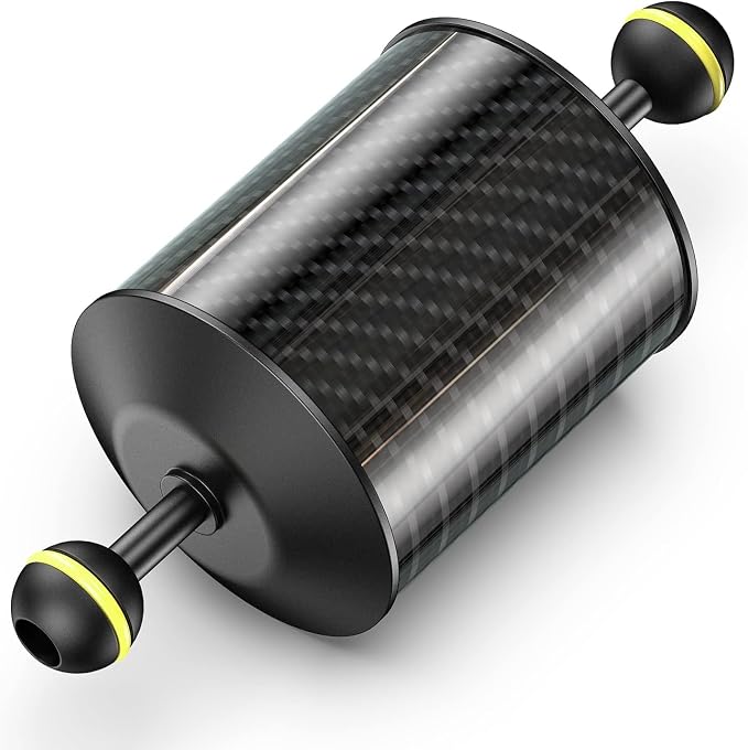 Sea frogs D80mm, 7'', Carbon Fiber Float Arm, Buoyancy Provided 500g | for Ultralight, Aquatic Arm, Underwater Camera System Diving Tray Video Light/Strobe GA-9