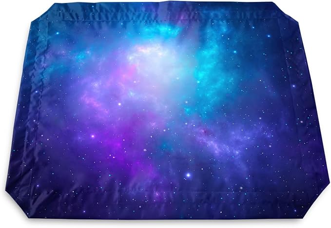 Galaxy Space Starry Orthopedic Elevated Dog Pet Bed(35"X25"X8"),with Metal Frame,Printing Breathable Waterproof Dog Kennel,Sleeping Bed Set for Small Medium Large Dogs Cats,for Home,Outdoor Use