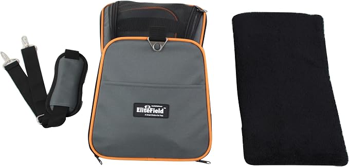 EliteField Expandable Soft Pet Carrier (3 Year Warranty, Airline Approved), Multiple Sizes and Colors Available (20" L x 12" W x 11" H, Gray)