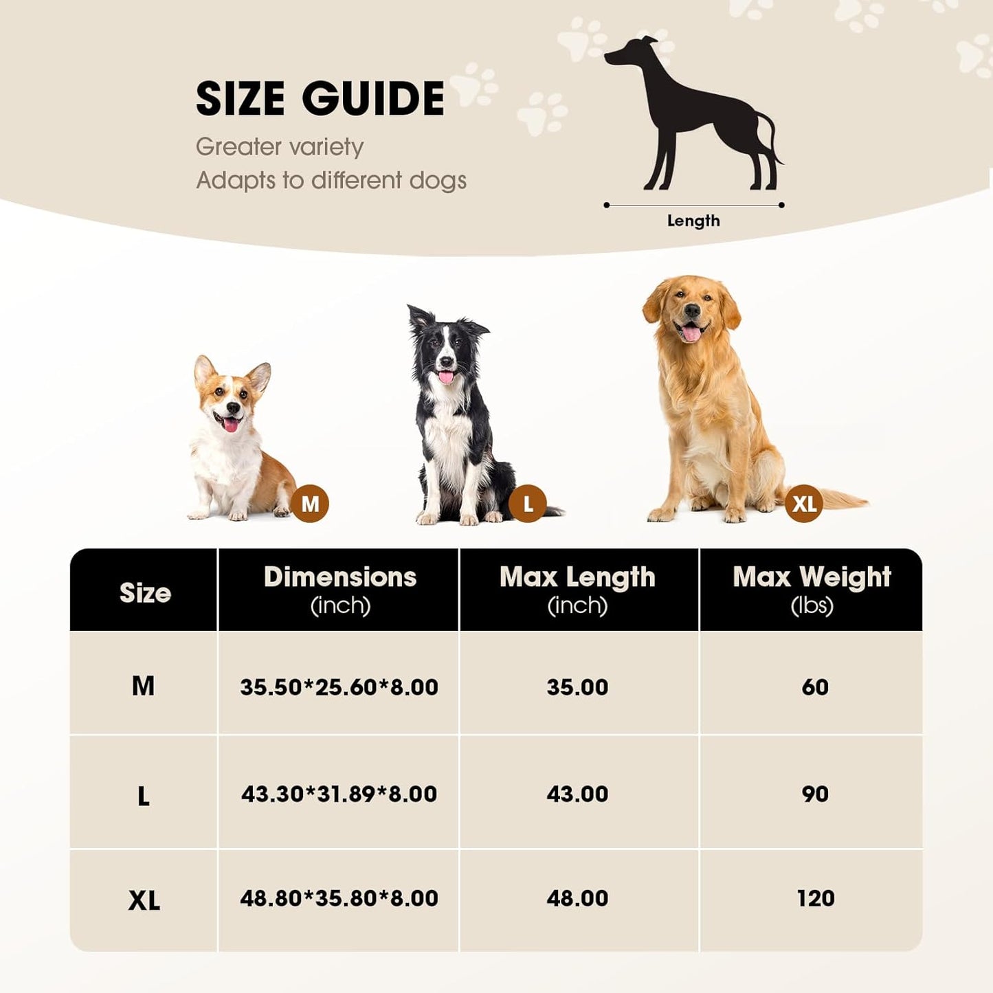 Elevated Dog Bed, Raised Outdoor Dog Bed for Large Sized Dogs, Portable Cooling Pet Cot with Breathable & Washable Mesh, Indoor & Outdoor Pet Hammock with Skid-Resistant Feet.