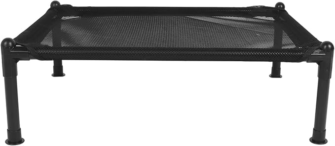 Elevated Dog Bed, Raised Dog Bed with Steel Frame and Breathable Mesh, All - Season Outdoor Dog Bed for Camping Park Backyard, Includes 4 Non - Slip Mats and Tube Covers (XL (40.9 X 25.2in))