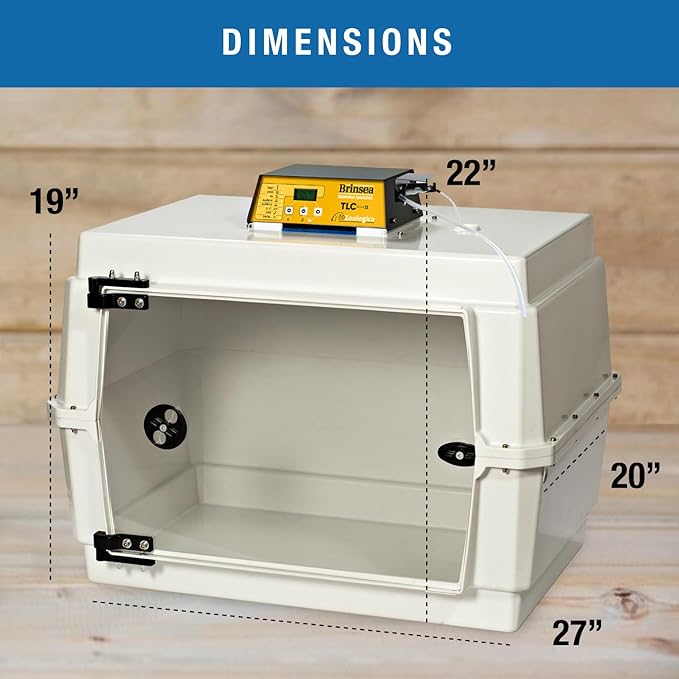 Brinsea TLC-50 Zoologica II Large Bird Brooder & Pet Recovery Incubator with Humidity Control for Sick Animals, Ideal for Large Birds, Newborn Puppies, Kittens, and Small Animals