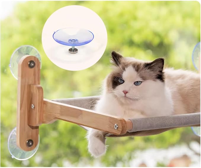 Cat Wall Shelves, Corner Climbing Shelf Perches, Kit Shelf, Suct Cup Support, Load-Bearing 20kg