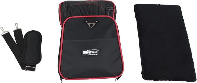 EliteField Expandable Soft Pet Carrier (3 Year Warranty, Airline Approved), Multiple Sizes and Colors Available (20" L x 12" W x 11" H, Black)