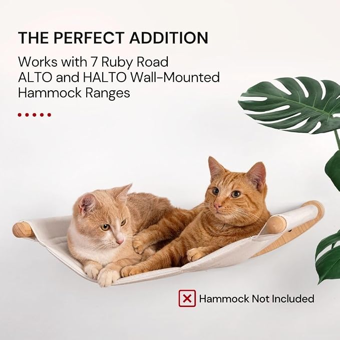 7 Ruby Road Cat Wall Steps - Wall Mounted Cat Climbing Steps | 2 Pack, 13 inch Wall Steps with Jute Grip for Confident Indoor Climbing