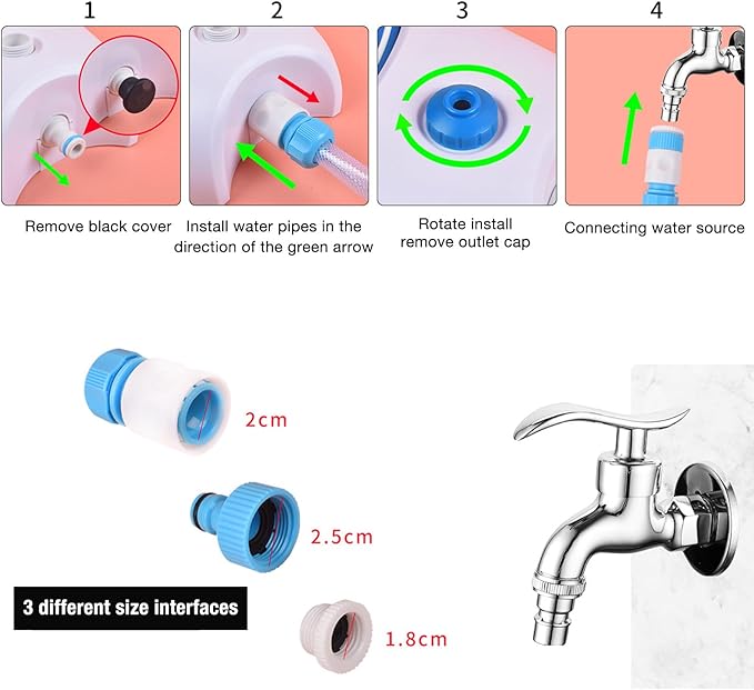 DAN&DRE Outdoor Dog Water Fountain Dog Water Dispenser Sprinkler Activated Pet Pedal Fountain Large Pedal Plastic Waterer with Hose for Pets