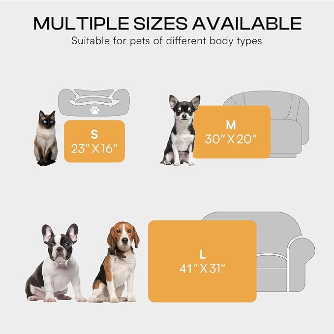 Luciphia 1 Pack 6 Dog Blankets Cat Soft Fluffy Fleece Pet Blanket Warm Cute Print Design Puppy Kitten Doggy Bone Medium(30"x20")