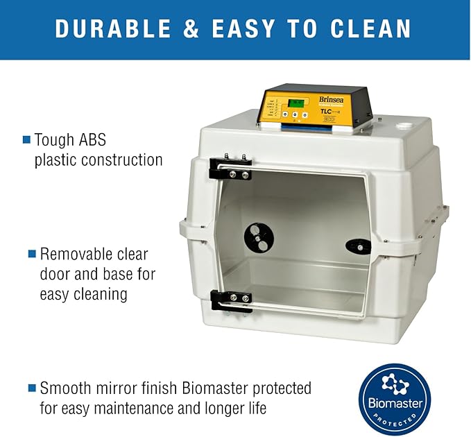Brinsea TLC-40 Eco Series II Bird Brooder, Pet Recovery Incubator with Air Filtration & Digital Temperature Display for Birds, Puppies, Kittens, and Other Orphaned & Injured Small Animals