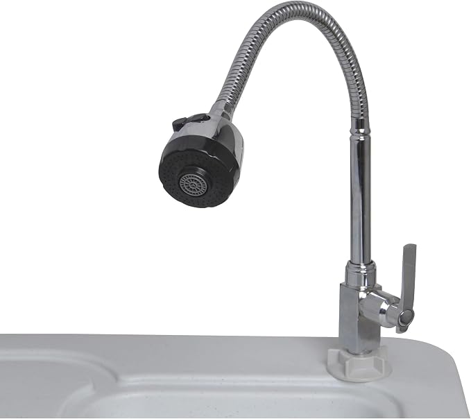 PACEROCKER Outdoor Fish & Game Cleaning Portable Folding Camp Table & Washing Station with Flexible Faucet