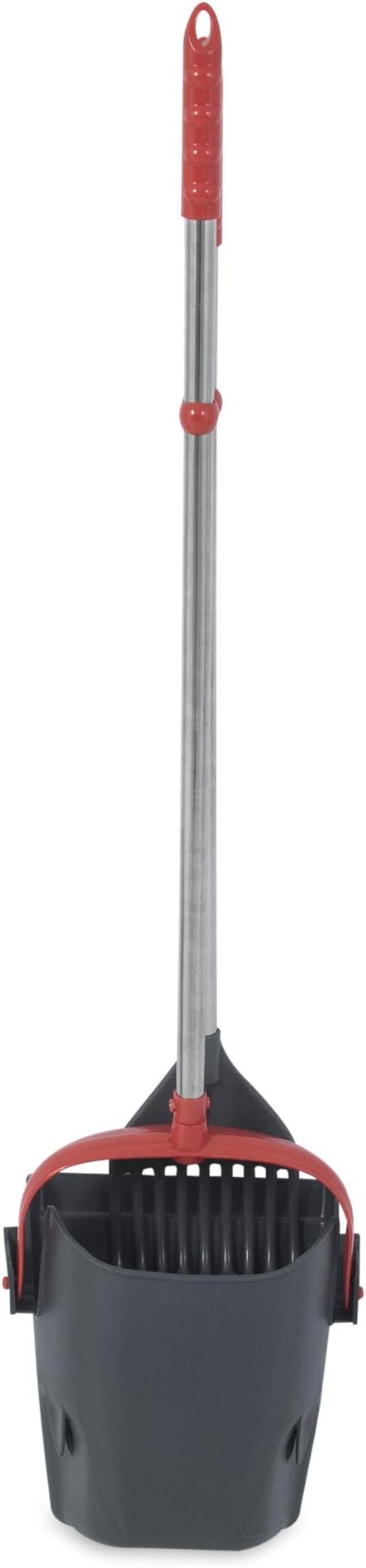 Petmate 71078 Clean Response Swivel Bin and Rake Solid Handle for Pets, Jumbo
