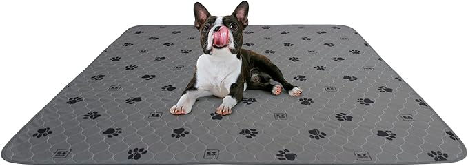 EZwhelp Reusable Quick Dry Pad - Waterproof Pet Pee Pads Washable for Large Dogs - Non-Slip Dog Training Pads, Fast Absorbent - Reusable Potty Pads for Cats and Dogs - 50" x 80" Pack of 1
