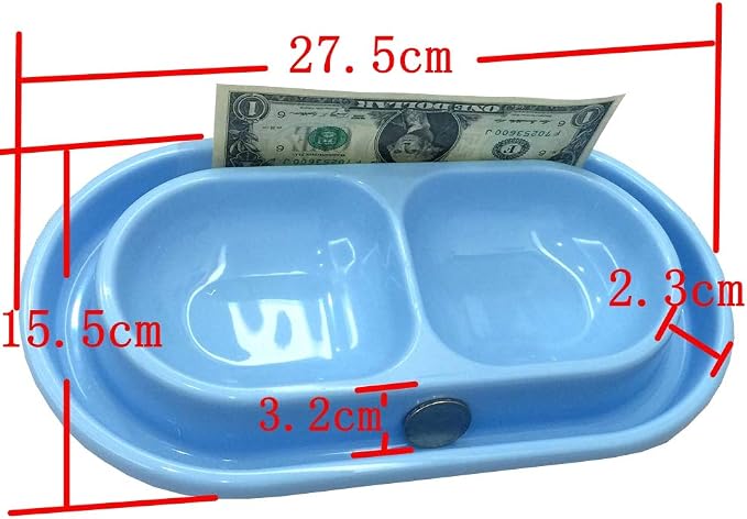 Cat Kitten Dish Dog Puppy Feeder Pet Bowl Ants go Away Grey, S | Ant Proof Cat Food Bowl, No Spill Dish, Outdoor Feeding, Deep Wide Water Moat, Ants Barrier Blocks Ants, Lightweight Plastic