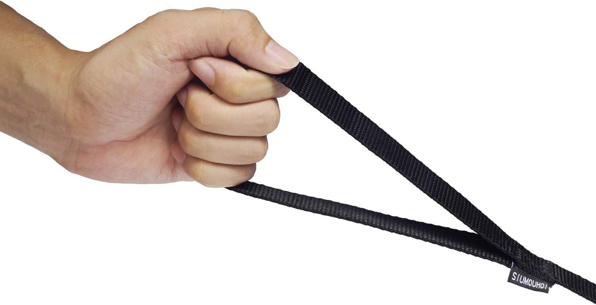 Dog/Puppy Obedience Recall Training Agility Lead - 15ft Long Training Leash，3/4in Wide - Great for Play, Camping, or Backyard (15Feet, Black)