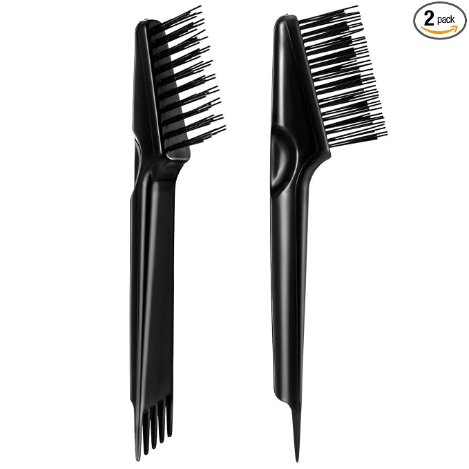 Yaomiao Hair Brush Cleaner Tool 2 Pack - 2-in-1 Dual Edge Hairbrush Cleaning Tool for Removing Hair, Dust & Lint from Brushes and Combs - Brush Cleaner for Home & Salon Use