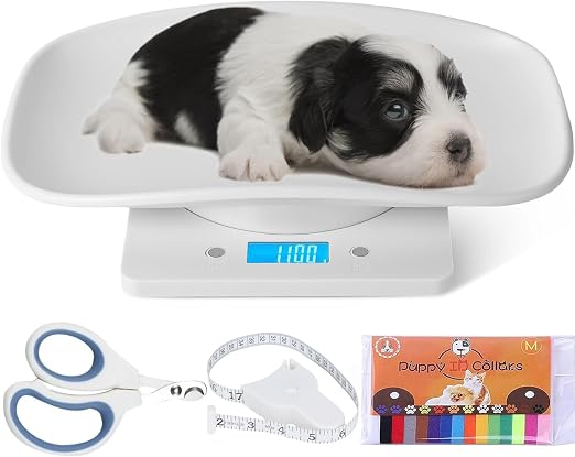 Digital Pet Scale,Puppy Scales for Weighing,Baby Scales for New Pets Only | Digital Small Animals Scales for Weighing,Whelping Supplies,Kitten Scale for Newborn Dog Cat Crawl Pet,Capacity up to 33 lb