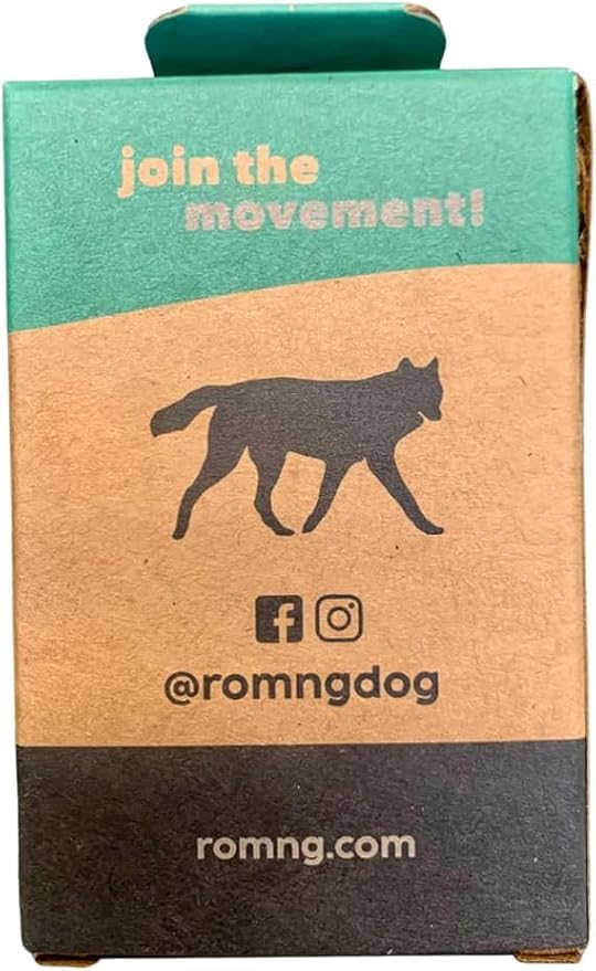 ROMNG Compostable Dog Poop Bags, Plant-Based, TUV Certified, Unscented, Leak-Proof, 12 Rolls, 180 Bags, Black