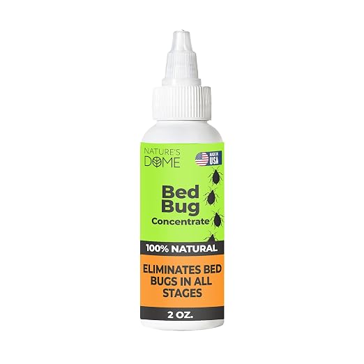 Nature's Dome Bed Bug Concentrate, Makes 16 oz Bed Bug Killer & Mite Killer Spray, Destroys Eggs & Resistant Strains, Derived from Natural Ingredients 2 oz