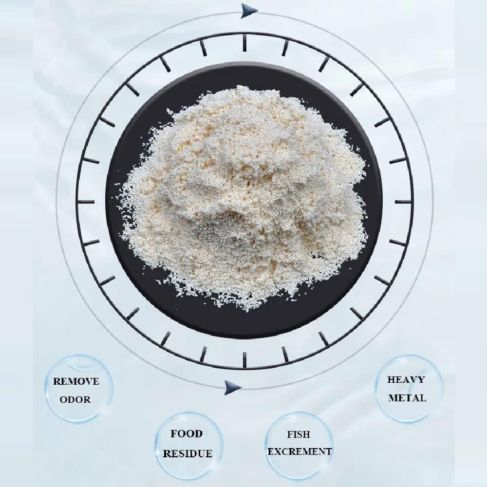 PuriResin Aquarium Filter Media, Organic Filtration Resin, for Freshwater and Saltwater Fish Tank, Removes Driftwood Tannins, 100 ml