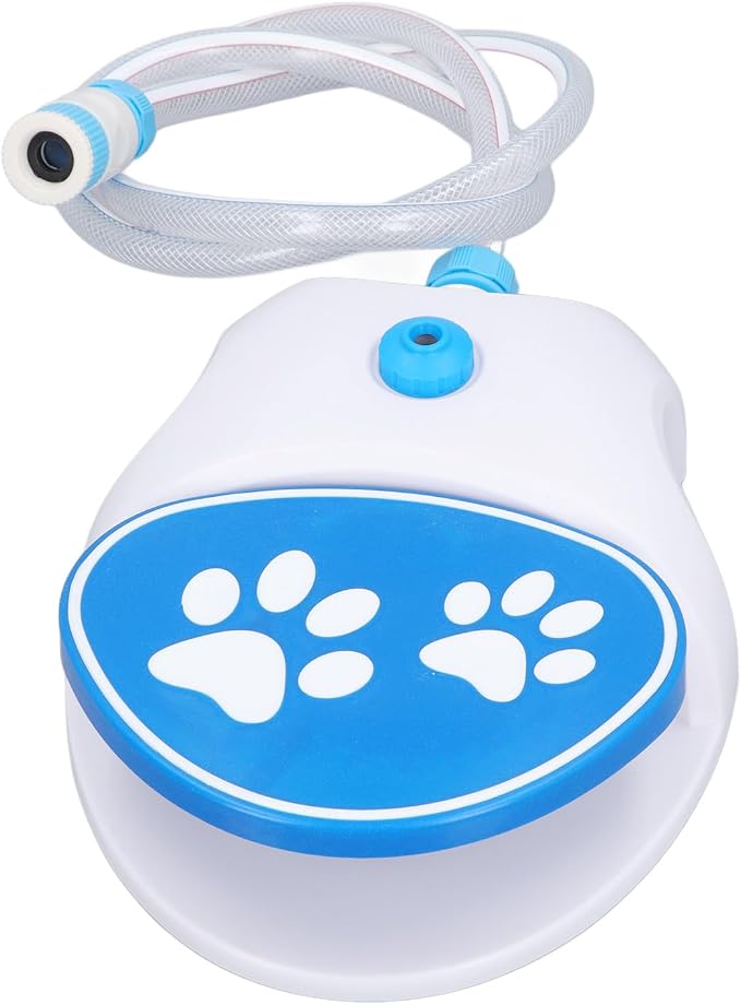 Dog Sprinkler, Dog Water Fountain For Large Dogs Outdoor Dog Water Fountain Step On Foot Activated Dog Water Dispenser Automatic Dog Water Sprinkler with Hose