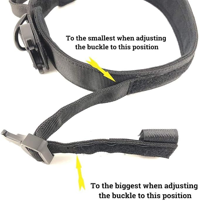 Tactical Dog Collar for Large Dogs with Control Handle,Green,L | 1000D Heavy-Duty Nylon Fabric，Quick-Release Metal Buckle，Soft-Padded Webbing，Velcro Patch&D-Ring for Training and Hiking