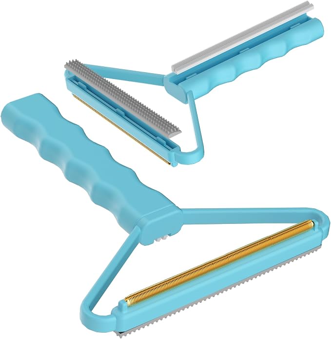 Lint Remover, Pet Hair Remover, Carpet Rake for Dog Cat Fur Removal 1 PCS | Dual Use Lint Brush & Shaver, Pet Hair Removal Tool, Cleans Car Mat Couch Pet Bed Furniture Rug, Removes Pet Fur Quickly