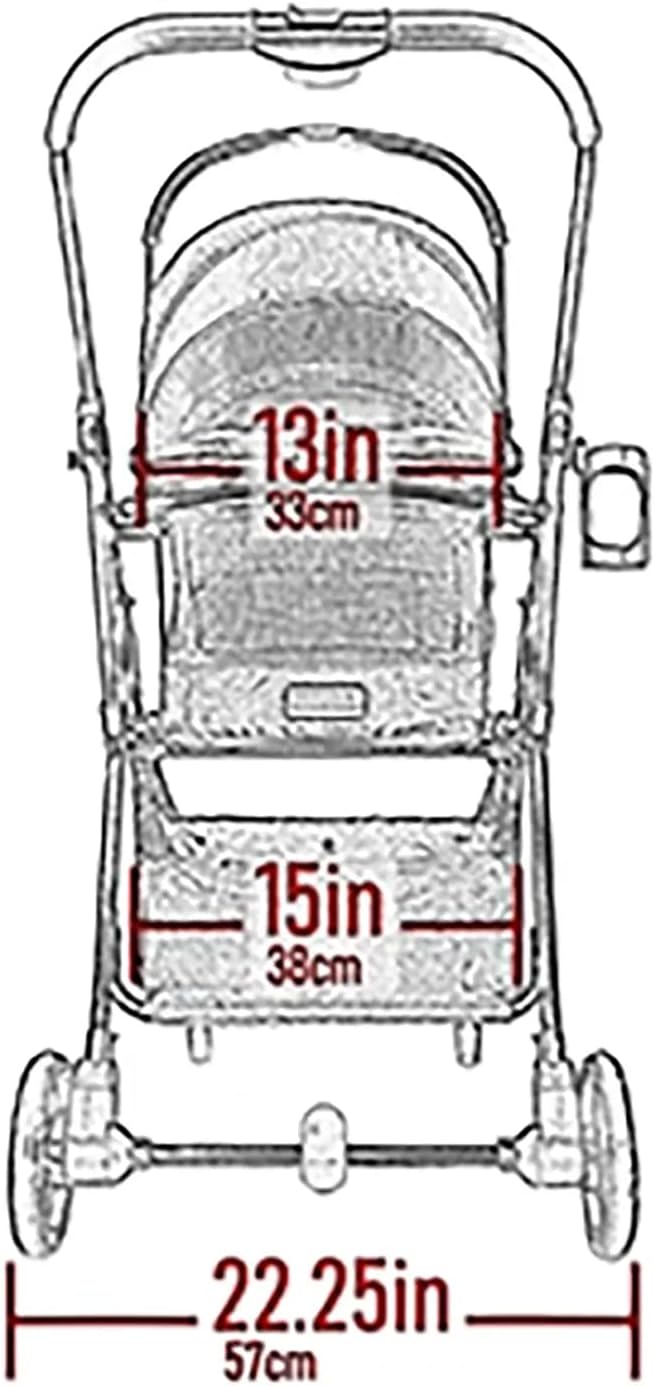 Pet Gear, A Vermont Family Owned Company Since 1936, 3-in-1 Travel System, View 360 Stroller Converts to Carrier and Booster Seat with Easy Click N Go Technology, for Small Dogs & Cats, 4 Colors