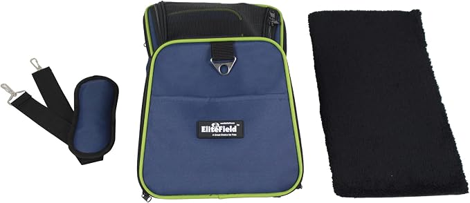 EliteField Expandable Soft Pet Carrier (3 Year Warranty, Airline Approved), Multiple Sizes and Colors Available (20" L x 12" W x 11" H, Navy Blue)
