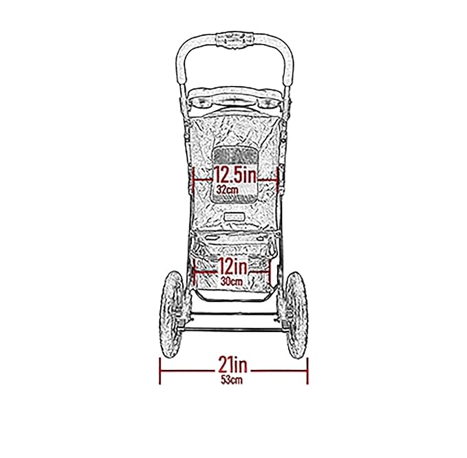 Pet Gear No-Zip NV Pet Stroller for Cats/Dogs, Zipperless Entry, Easy One-Hand Fold, Gel-Filled Tires, Plush Pad + Weather Cover Included, Orchid