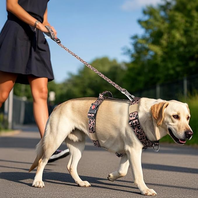 TSPRO Tactical Heavy Duty Dog Harness, Quick Release Buckle & Top Handle | Premium No Pull Dog Vest Harnesses, Adjustable, Soft Padded Lining, 1.5-Inch Wide for Medium & Large Dogs, Walking & Training