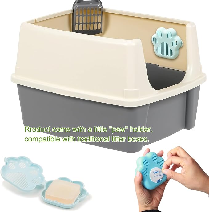 Pet Odor Eliminator,Cat Litter Box Odor Deodorant Gel Suitable for Self-Cleaning (3 Pack)