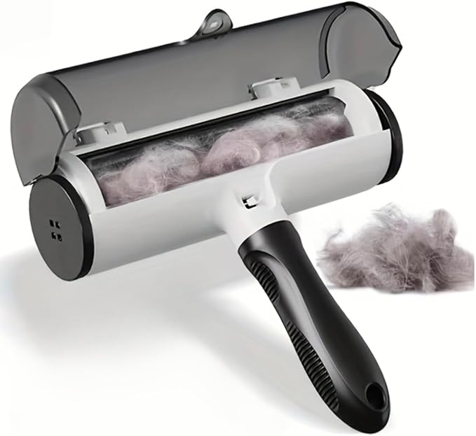 Neatly.co Reusable Pet Hair Remover Roller - Eco Friendly Self-Cleaning Lint Roller for Dog and Cat Fur - Best for Furniture, Couch, Carpet & Car Seats
