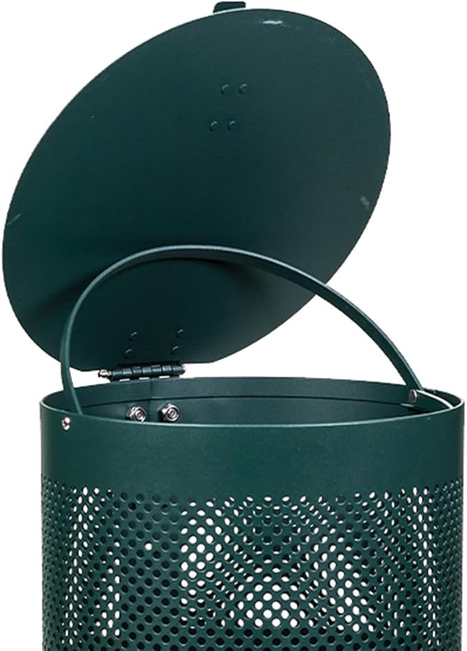 ZERO WASTE USA - Aluminum Dog Waste Station - Green Land Abstract | Green | DISPENSE-ART™ UV printed aluminum station with MittN™ mitten bags, 25% more dispenser storage, commercial outdoor design