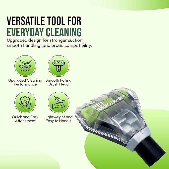 Selgo Replacement Pet Hair Removal Turbo Brush Vacuum Tool, For Bissell Vacuum Cleaners - Pet Hair Vacuum Attachment - TurboEraser