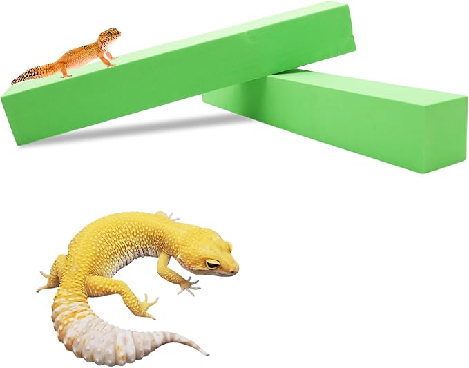 2-Pack Adjustable Reptile Climbing Branches – Compressed Foam Strips for Tree Frogs, Geckos & Small Arboreal Pets | Naturalistic Habitat Decor