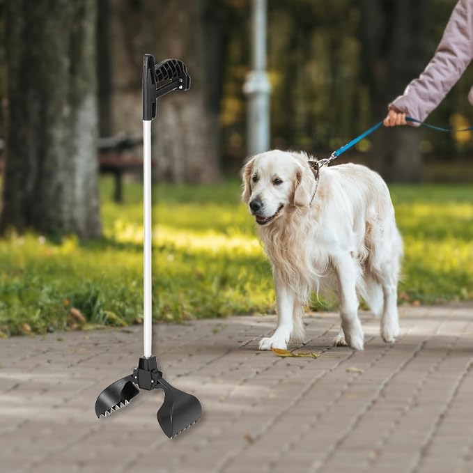 Pooper Scooper for Dogs Heavy Duty, Pet Dog Pooper Scooper for Grass Gravel Pick Up, Pooper Scooper Dog Poop Scooper for Large Dogs Heavy Duty