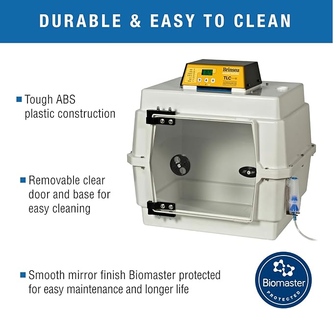 Brinsea TLC-40 Advance Series II Bird Brooder Pet Incubator with Nebulizer and Digital Display, ICU Incubator for Adult Birds, Newborn Puppies, Kittens, and Other Small Animals