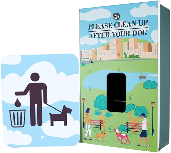 Zero Waste USA - Aluminum Dog Waste Station - Dog Park Walk | Matte Green | DISPENSE-ART™ UV printed aluminum station with MittN™ mitten bags, 25% more dispenser storage, commercial outdoor design