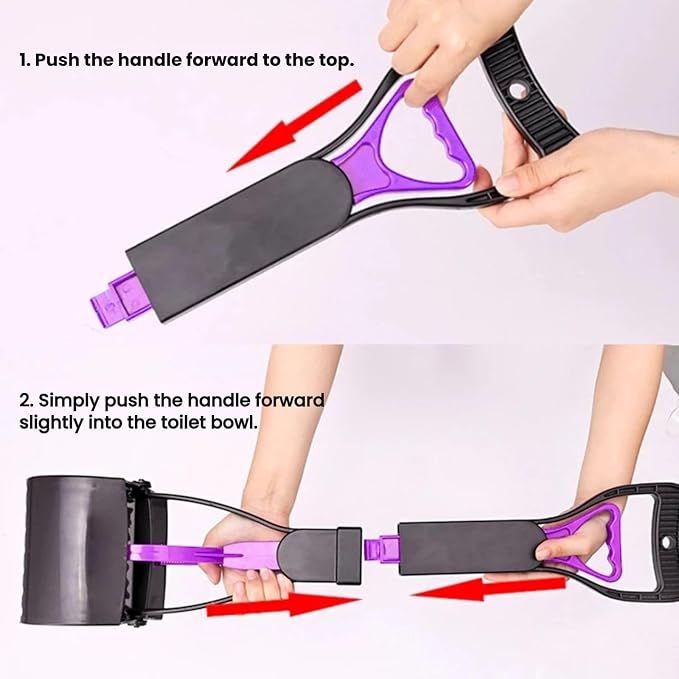Stop Bending Over: Ergonomic Dog Scooper Pooper with Strong Bite Force, Easy Pick Up Pooper Scooper Tool for Lawn and Gravel, Assorted Sizes (Large, 23.2in Green)