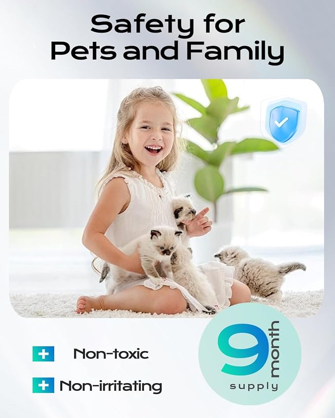N60 Cat Litter Odor Eliminator Compatible with Petkit Purobot Ultra and Purobot Max Pro Self-Cleaning Cat Litter Box, Pet Odor Control, Cat Litter Deodorizer for Home, Long-Lasting Odor Remove, 6 Pack