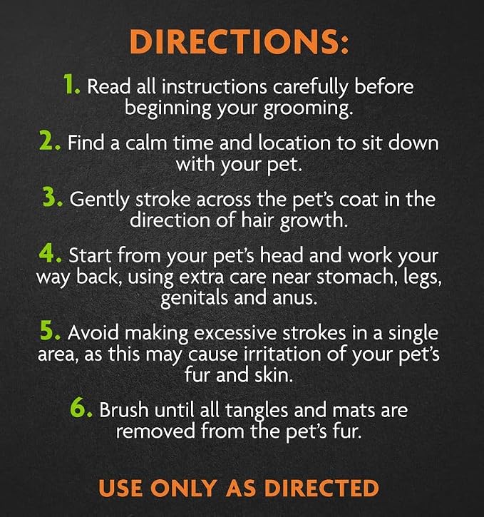 FURminator Dog/Cat Grooming Rake, Grooming Tool, Removes Loose Hair and Tangles, Gray