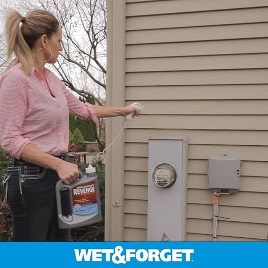 Wet & Forget Miss Muffet's Revenge Spider Killer Indoor and Outdoor Spider Control, 64 OZ. Ready to Use, Gray Bottle, (803064)