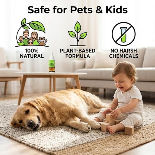 Nature's Dome Pest Killer Starter Kit, Makes 48 Oz (3 Concentrate Vials + 1 Reusable Sprayer) Plant-Based Ant, Roach, Spider & Fly Killer Spray | Indoor/Outdoor, Child & Pet Safe Essential Oil Formula