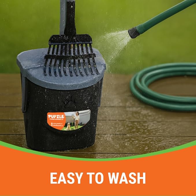 Pupzle Dog Pooper Scooper with Bag Attachment, 40" Long Handle Dog Scooper